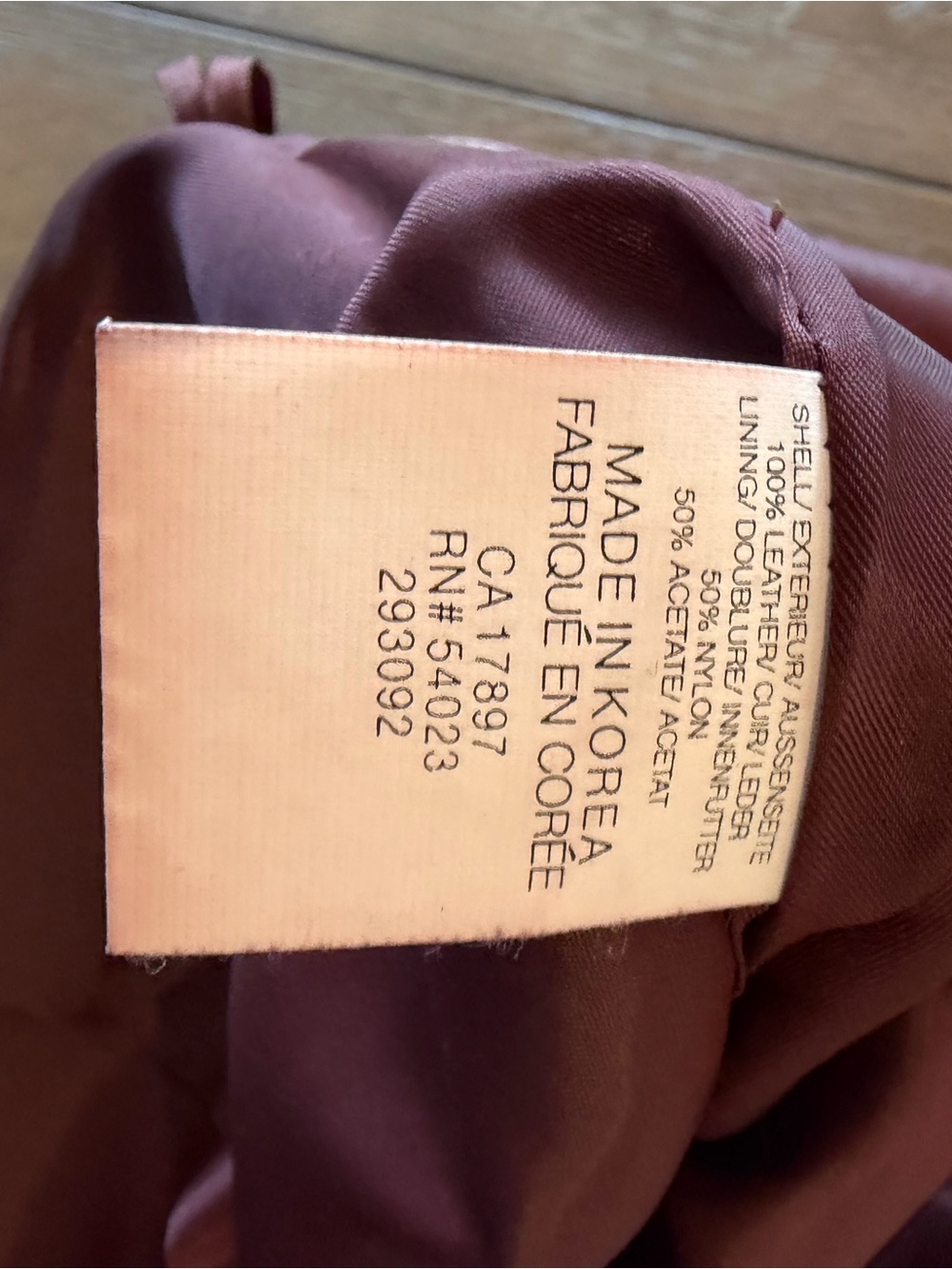 GAP vintage Burgundy Leather Button-Front A-Line Skirt - Picture 4 of 5